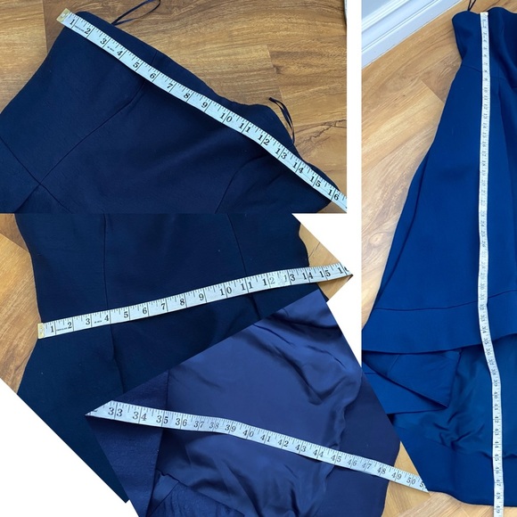 C/MEO Collective Navy Blue Ball Gown Gala Prom Homecoming Wedding Maxi Dress L - Picture 11 of 11